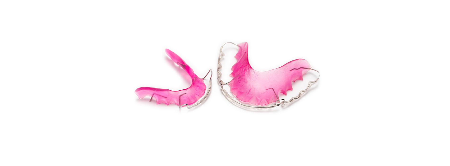 The image shows a pair of pink butterfly earrings with delicate wings against a neutral background.